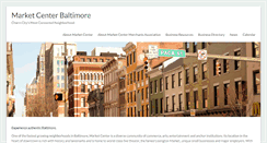 Desktop Screenshot of marketcenterbaltimore.org