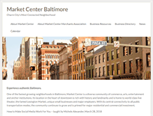 Tablet Screenshot of marketcenterbaltimore.org